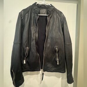 Men’s Large All Saints genuine leather jacket